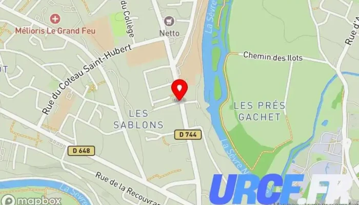 Drujon -  Carte - Niort