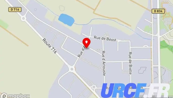 Sfic Pau -  Carte - Serres-castet